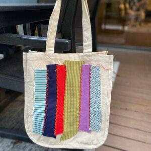 Vintage Quilt Canvas Tote bag books